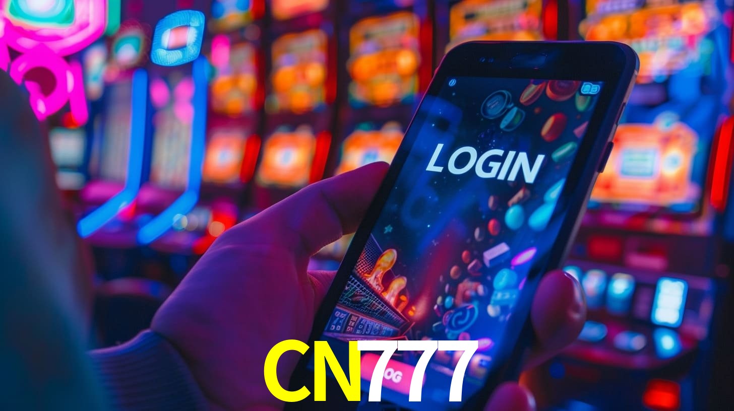 Una escena digital vívida inspirada en casino con CN777 mostrado prominentemente, luces brillantes, fichas, cartas y acentos dorados.